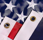 american flag 6x10 ft: long lasting and heavy, close-up detail