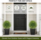 artificial bushes plants 28" topiary ball trees outdoor shown in use