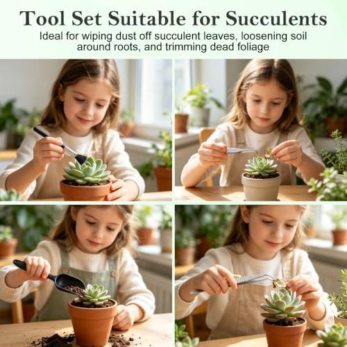 bonsai tools set, 26 pcs garden tools set, front angle view