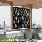 cofar metal privacy screen outdoor 72" h×44" w, front angle view