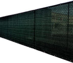 6' x 50' 3rd gen black fence privacy shown in use