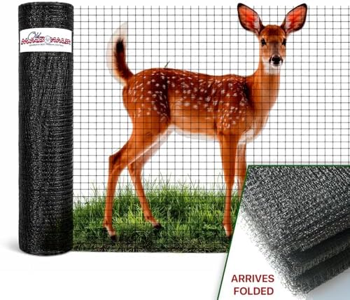 oldmacdonald deer and animal fence barrier netting (55gr/sq, side view