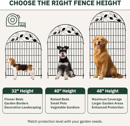 decorative garden fence, 48in h x 27ft l shown in use
