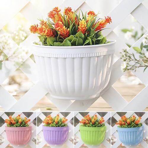 resin wall hanging planter pots vertical garden living showing dimensions