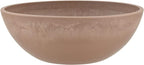 PSW Pot Collection M30TP 12-inch Plastic/Stone/Wood Composite Low Bowl Planter – No Drainage Hole (Drillable), Shallow Indoor/Outer Pot for Succulents, Bonsai, Fairy Gardens, Herbs, Taupe