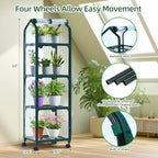ohuhu mini greenhouse for indoor outdoor, small plastic showing dimensions