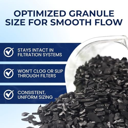 ipw bulk activated carbon 4x8 mesh coconut shell, close-up detail