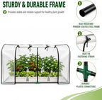 portable mini greenhouse, 55x32x28 inches pe cover with showing dimensions