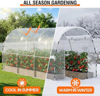 walk-in tunnel greenhouse for outdoors 14.8 x 7.9, package contents