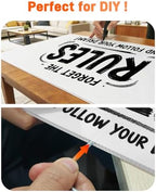 blank yard signs with stakes, 24" x 18", package contents