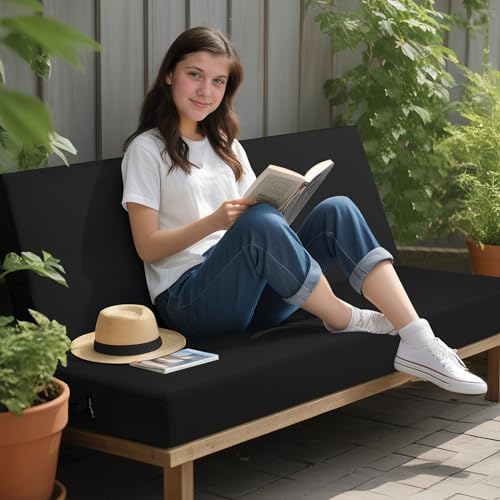 idee-home outdoor bench cushion waterproof, close-up detail