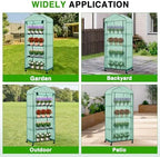 yesker mini greenhouse 27"x20"x63" portable indoor / outdoor, view 9