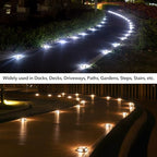 agptek solar driveway lights outdoor 12 pack, 2, package contents