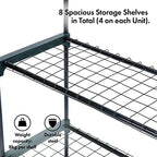 vonhaus greenhouse staging unit – shelving for greenhouse, package contents