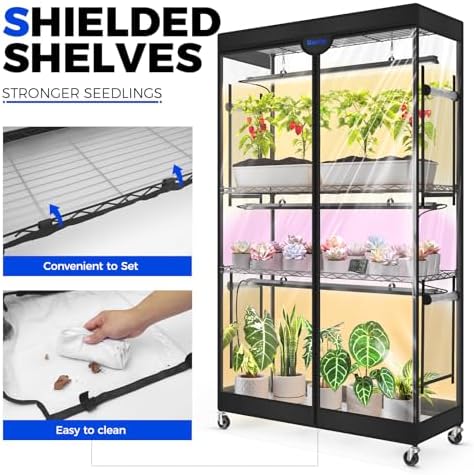 barrina lp900 indoor greenhouse with 3 full spectrum, package contents