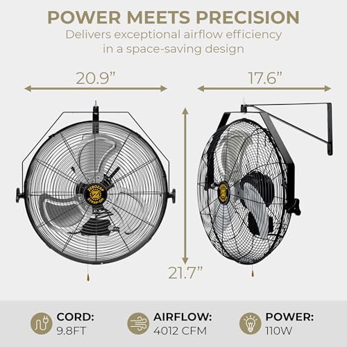 zebozap 18" outdoor fan | outdoor fans for, side view