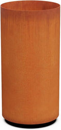 PLANTERCRAFT Corten Steel Metal Planter Box, Round Sizes, Modern Garden Steel planters for Commercial and Residential Outdoor Use.