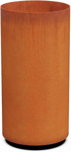 PLANTERCRAFT Corten Steel Metal Planter Box, Round Sizes, Modern Garden Steel planters for Commercial and Residential Outdoor Use.