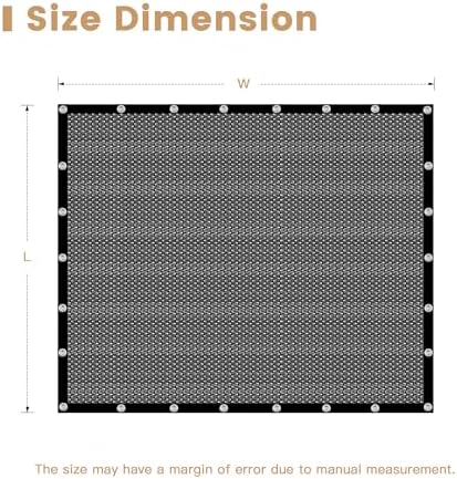vicllax 70% black garden shade cloth sun shade on a desk or shelf