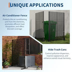 garvee 6x4ft outdoor metal privacy screen louvered decorative, package contents