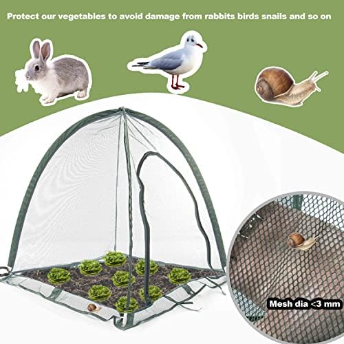 pop up gardening net cover,36x36x39 inch pack of, side view