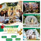garden dome 12ft clear tent outdoor for garden shown in use
