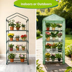4 tier mini indoor greenhouse,27"x19"x62" greenhouse for indoors&greenhouses, close-up detail