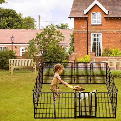 getlay 36 in(h) garden fence, wide gate low on a desk or shelf