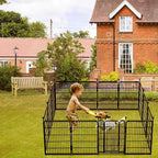 getlay 36 in(h) garden fence, wide gate low on a desk or shelf