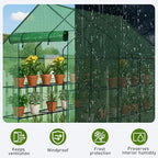 outvita walk-in greenhouse, 3 tiers 12 shelves, durable, close-up detail
