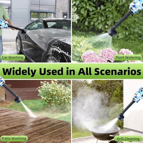 portable cordless blade blower, 6-in-1 nozzle powered by on a desk or shelf