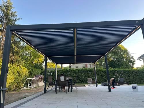 purple leaf 92ks outdoor pergola 13' x 25', close-up detail