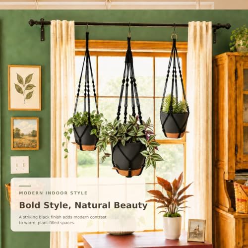 large hanging planters for indoor plants with macrame, package contents