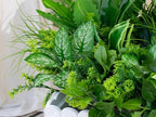artificial plants outdoor, faux flower greenery stems for, side view