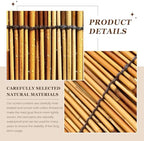 natural reed fencing rolls: privacy bamboo fence 3/4/5/6ft, close-up detail
