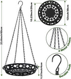 enhon 4 pack plant hanger, 12" metal hanging shown in use