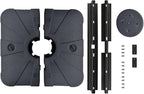 EliteShade USA 33" x 33" Offset Patio Umbrella Base Sand/Water Filled Square Umbrella Stand,Black
