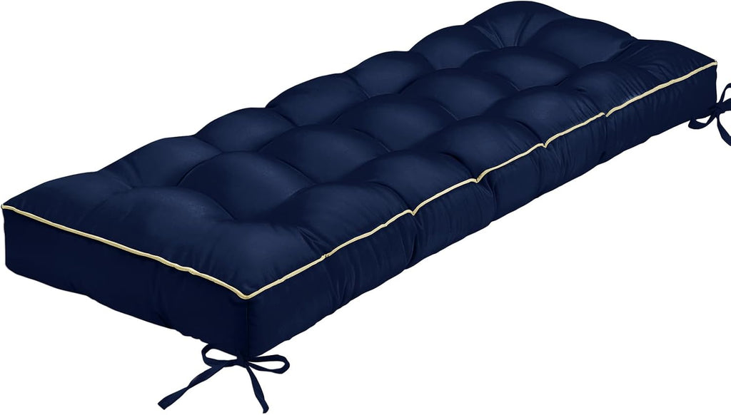 outdoor bench cushion, tufted patio seat pad for, main product view