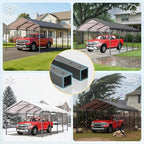 wisteria lane 12 x 20 ft metal carport, package contents