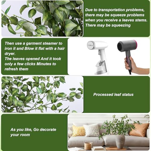 hyeflora 5pcs artificial eucalyptus leaves stem plants for showing dimensions