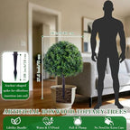 28 inch artificial boxwood trees, 2 sets faux, package contents