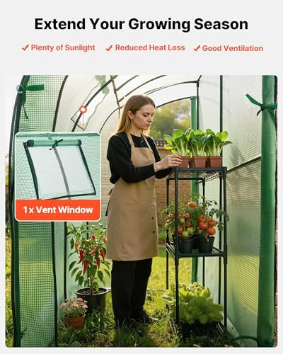 vevor walk-in greenhouse, 78" x 39.4" x 78.7", package contents