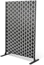 metal privacy screen, 48" w x 75" h on a desk or shelf
