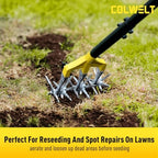 colwelt cultivators for gardening 61’’, rotary cultivator tool, close-up detail