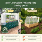 vego garden 2.0' x 5.0' mesh cover system,pest, front angle view