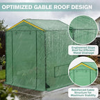 coos bay 6x6 pop up greenhouse outdoor, walk, side view