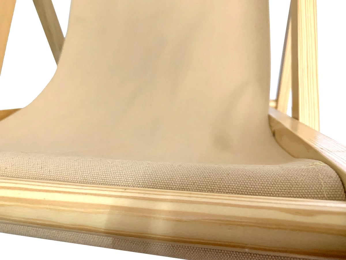 TBACW Chair Replacement Canvas, Beige, 47.24x17.32in, 220lbs Capacity-Only Cloth for Patio Lounge Beach Reclining Sling Chair | 47" x 17" Size, Beach Sling Fabric, Indoor Outdoor Use, No Wooden Frame Needed