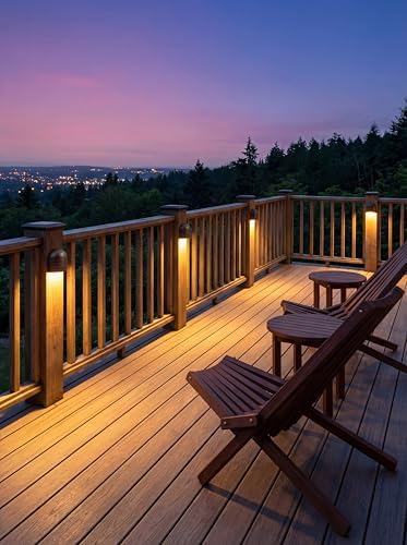 [12 pack] cloudy bay low voltage fence lights,12-24v, view 9