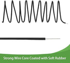 Tenn Well Garden Ties, 52 Feet 3.5mm Soft Garden Wire, Plant Twist Ties for Climbing Plants, Tomatoes, Climbing Roses, Trellises (2PCS X 26 Feet, Black)