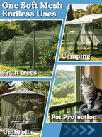 40x10ft ultra-fine mesh mosquito net, patio screen netting on a desk or shelf